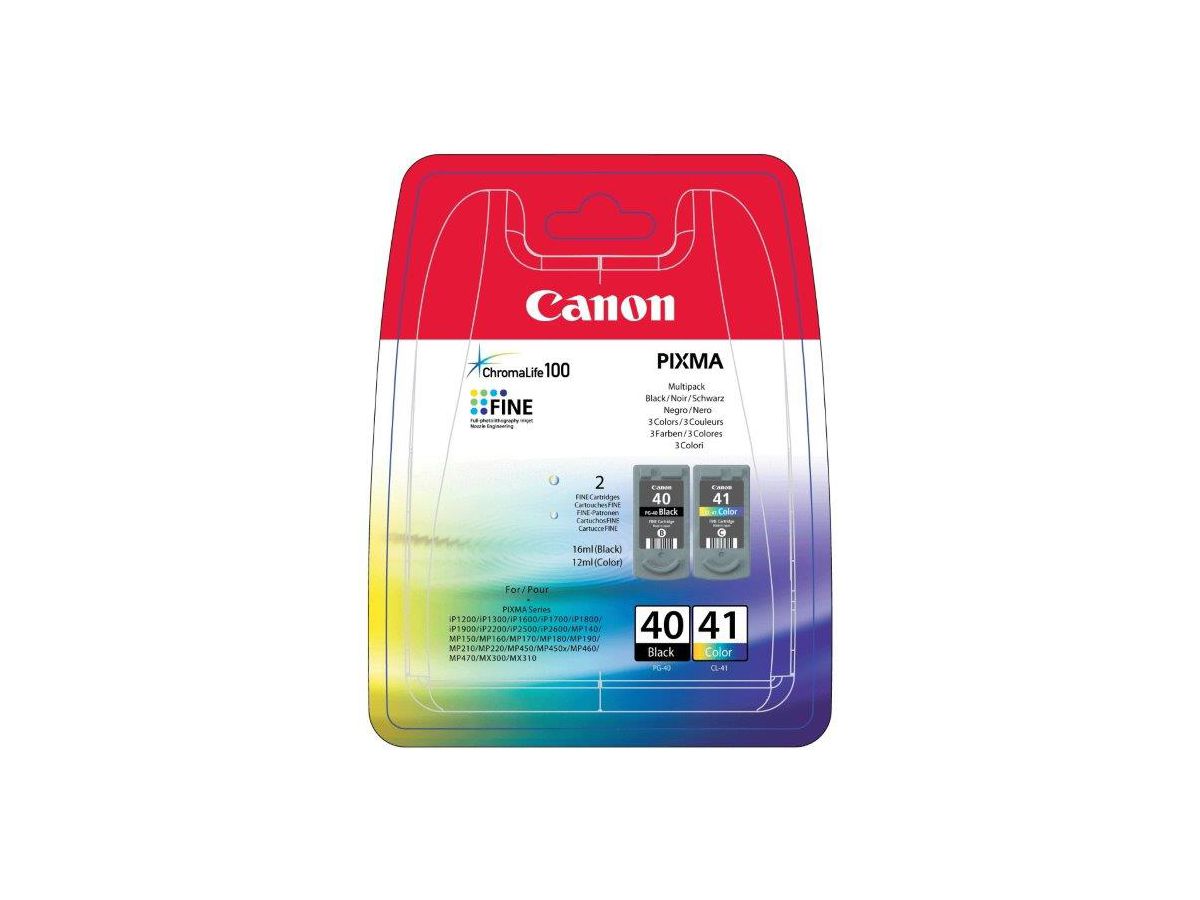 Canon PG-40BK & CL-41COL Multipack