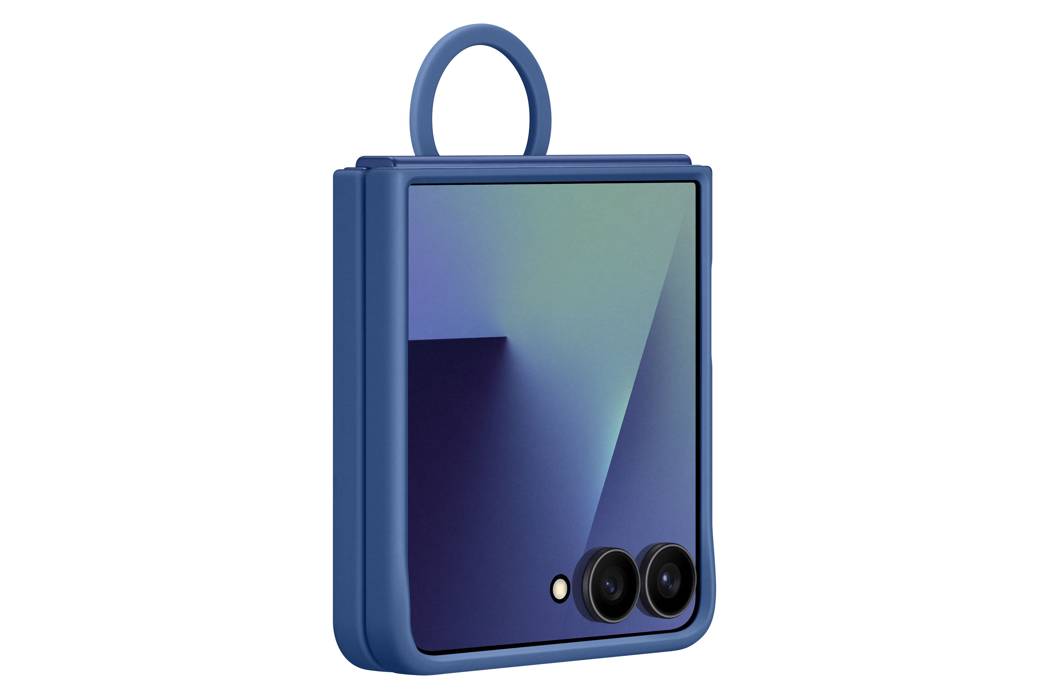 Samsung Flip 7 Ring Case Blue