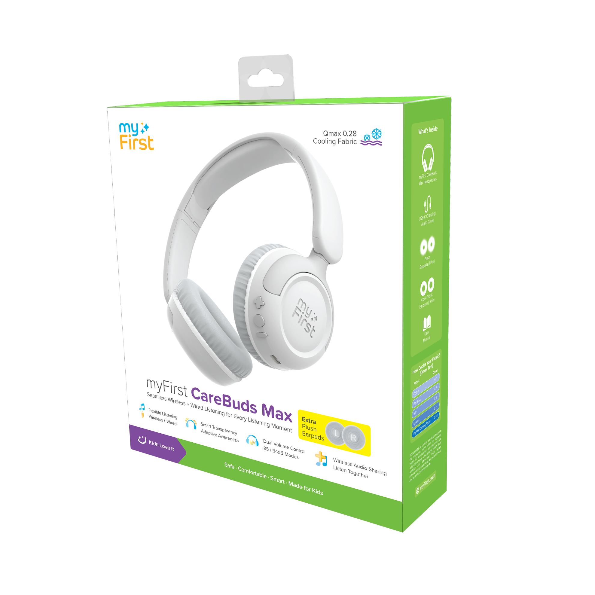 myFirst CareBuds Max Mist White