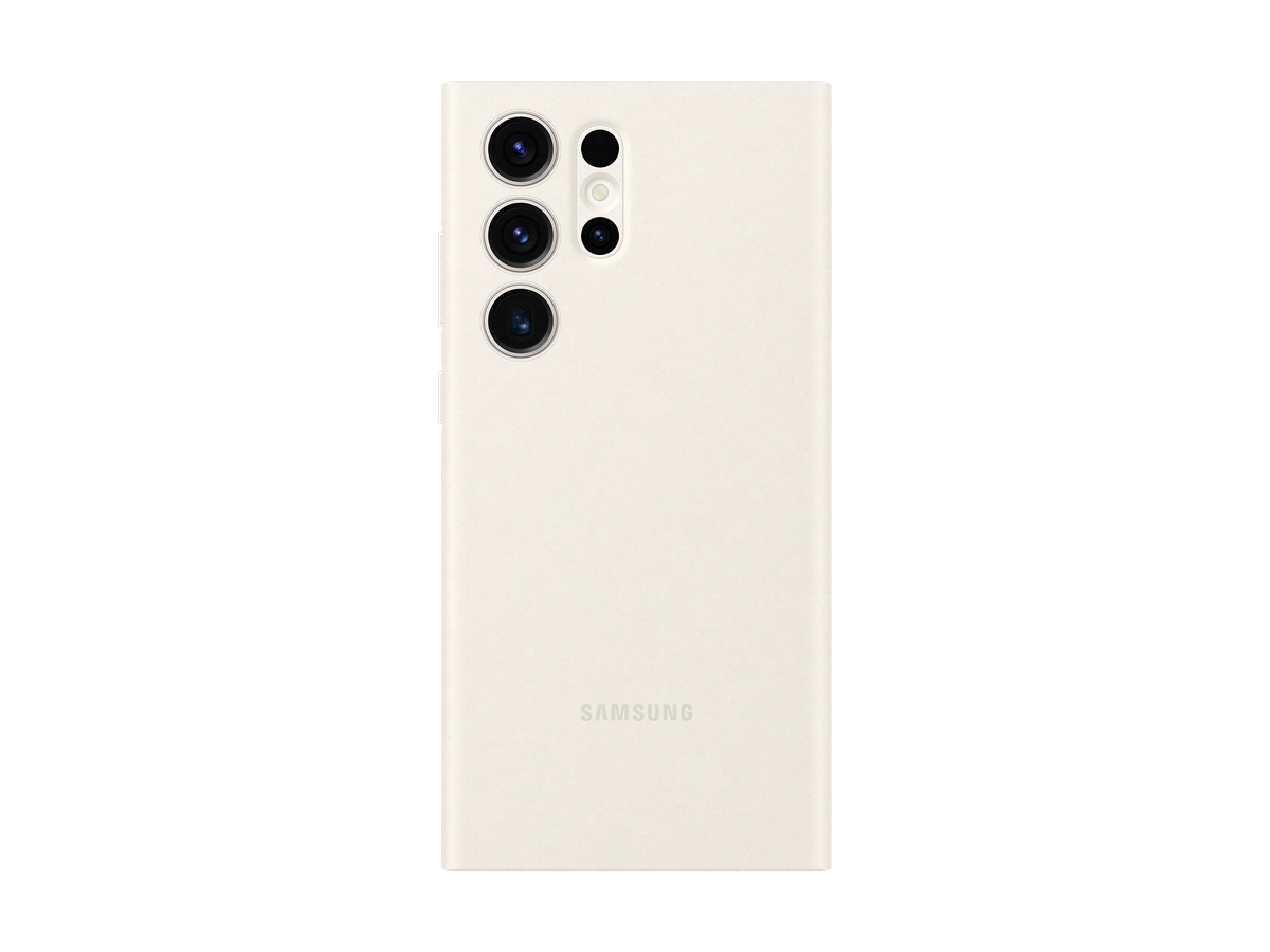 Samsung S23 Ultra Smart View Wallet Case Cream