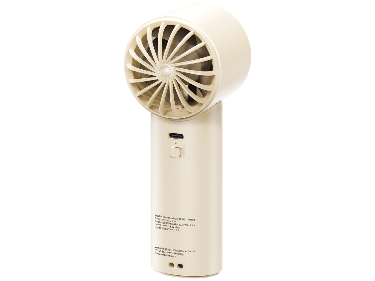 Verbatim CoolnGo Handheld Fan White