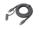 Fresh 'n Rebel USB-C Combo Cable Grey