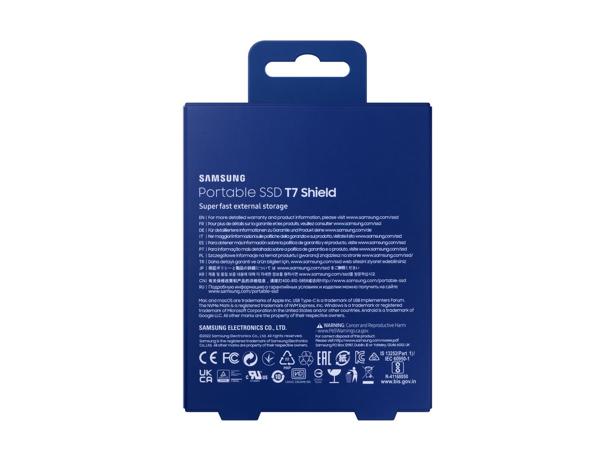 Samsung PSSD T7 Shield 2TB blue