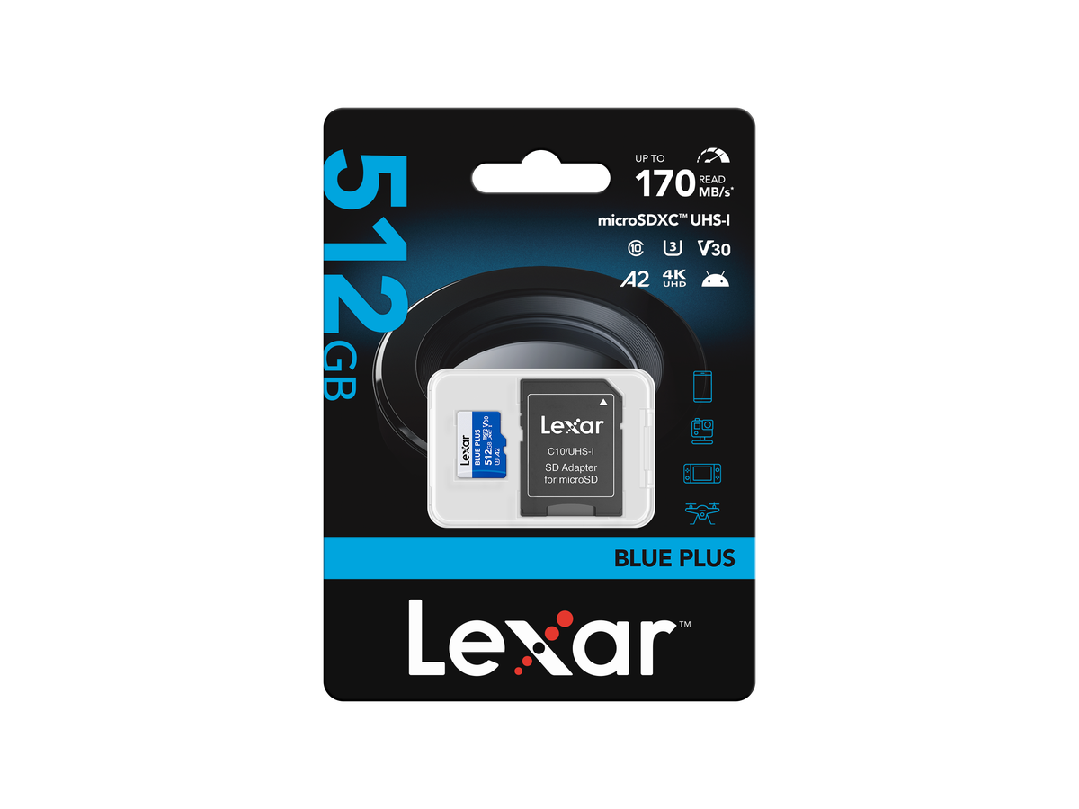 Lexar microSDXC 100MB/s Blue Plus 512GB