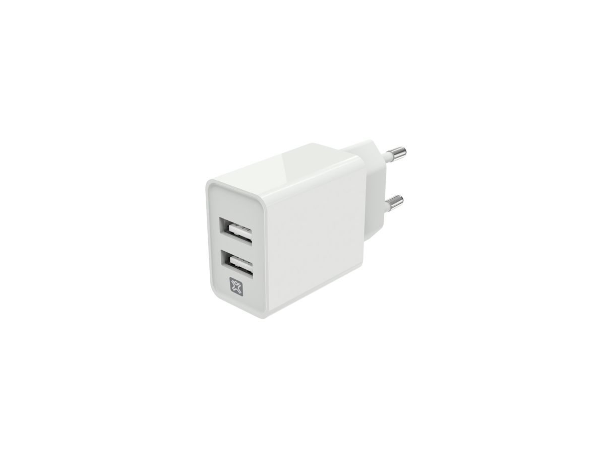 XtremeMac Wall Charger double USB  white