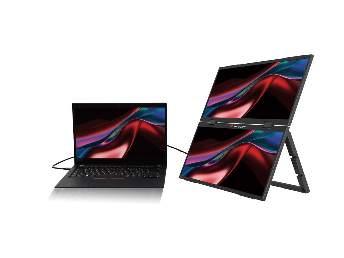 Verbatim Portable 15.6" Dual Monitor