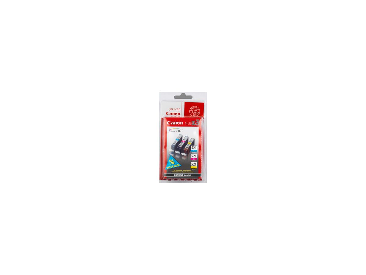 Canon CLI-521 C/M/Y Cartridge Multipack