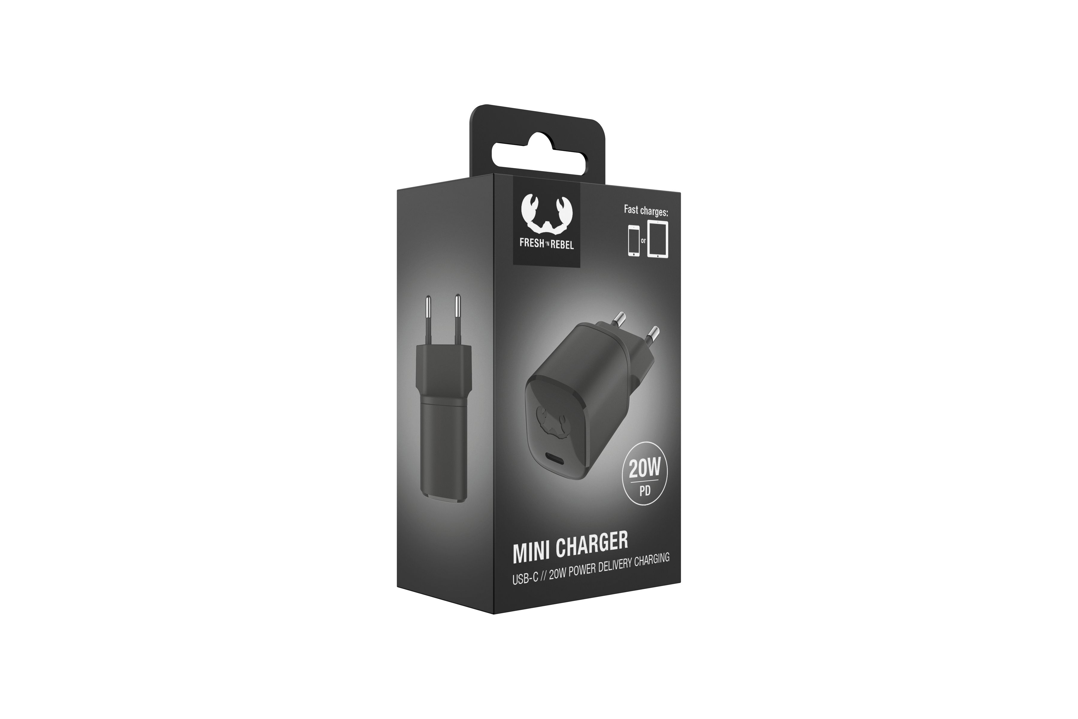 Fresh 'n Rebel Mini Charger Grey 20W