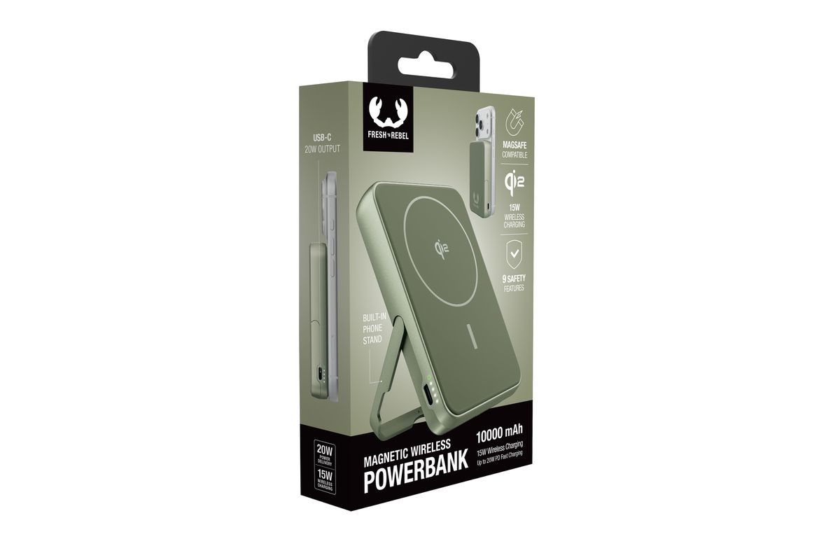 Fresh 'n Rebel Powerbank 10000 mAh Green