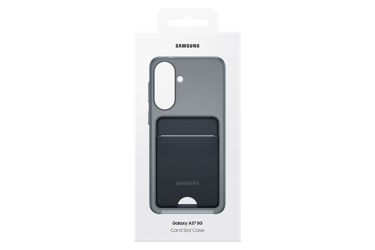 Samsung A37 Card Slot Case Black