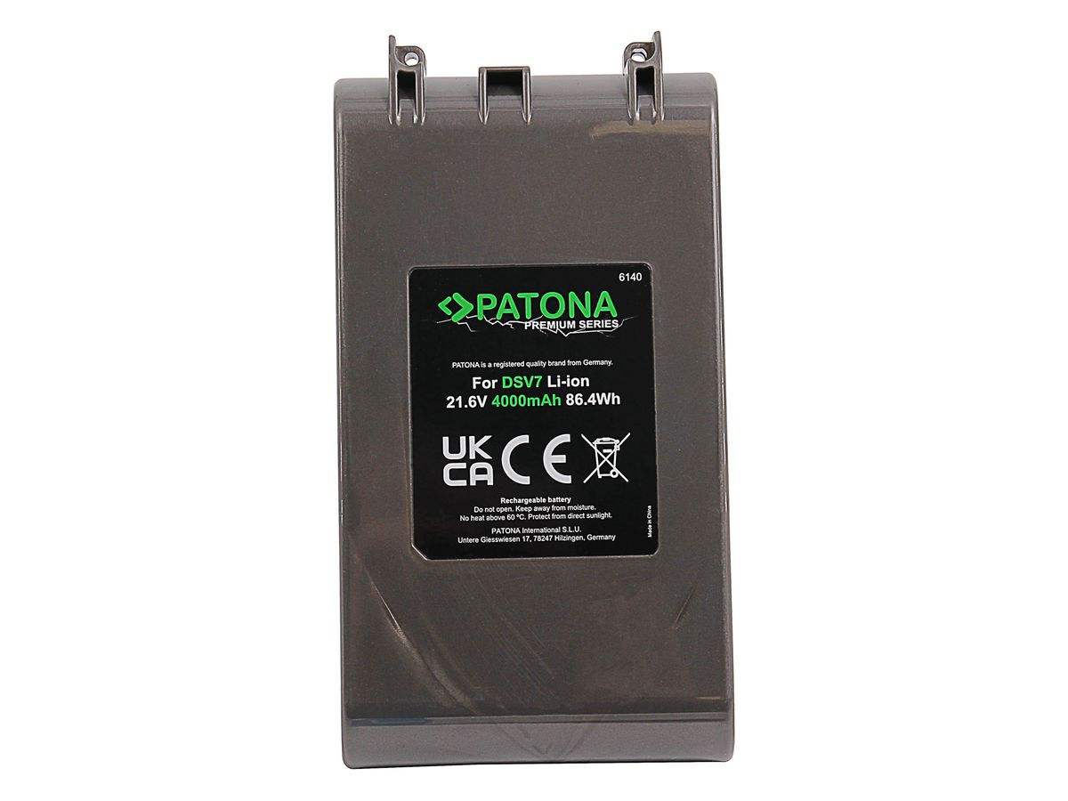 PATONA Batterie 4000mAh pour Dyson V7 Motorkopf Trigger Tier Auto+