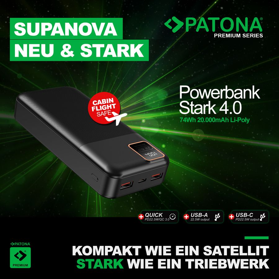 Patona Powerbank Stark 4.0 20000mAh
