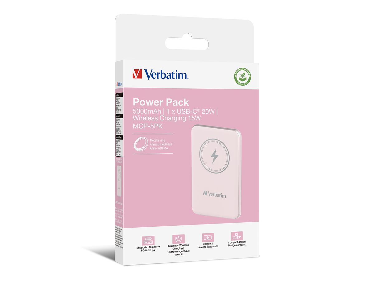 Verbatim Powerbank 5000 mAh Pink