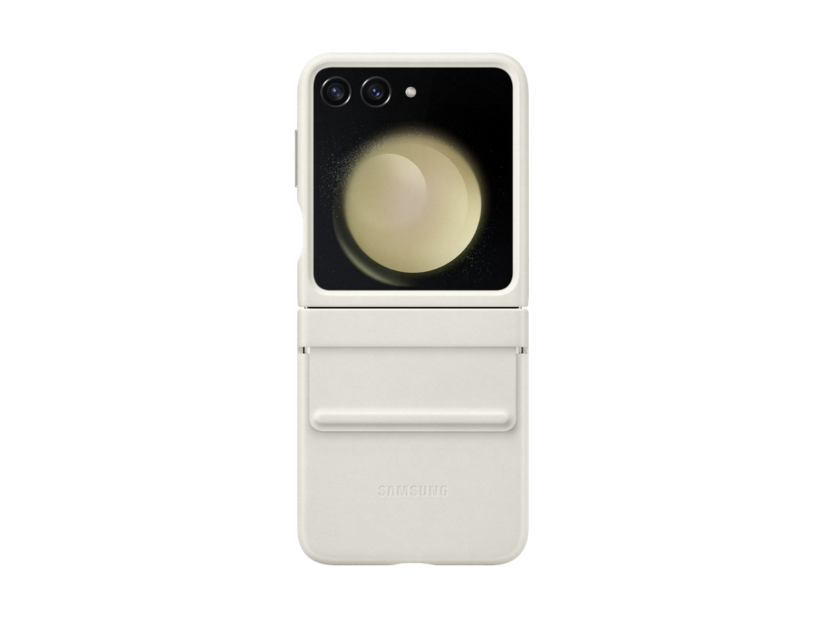 Samsung Flip 5 ECO-Leather Case Cream