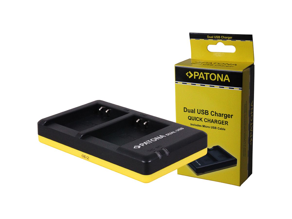Patona Ladegerät Dual USB Olympus Li-90