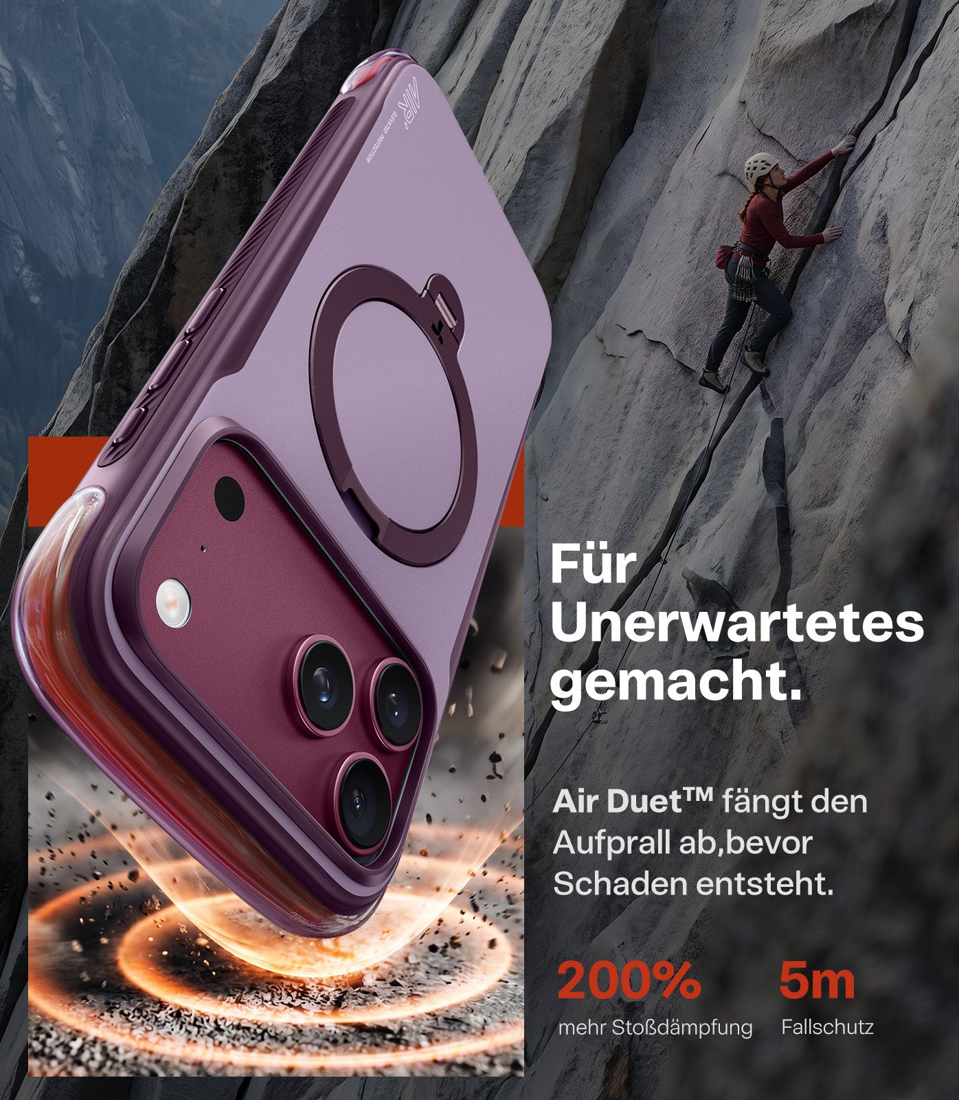 Torras Ostand Air Pro iP 18 Pro Purple