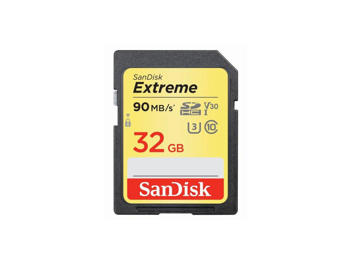 SanDisk Extreme 90MB/s SDHC 32GB V30