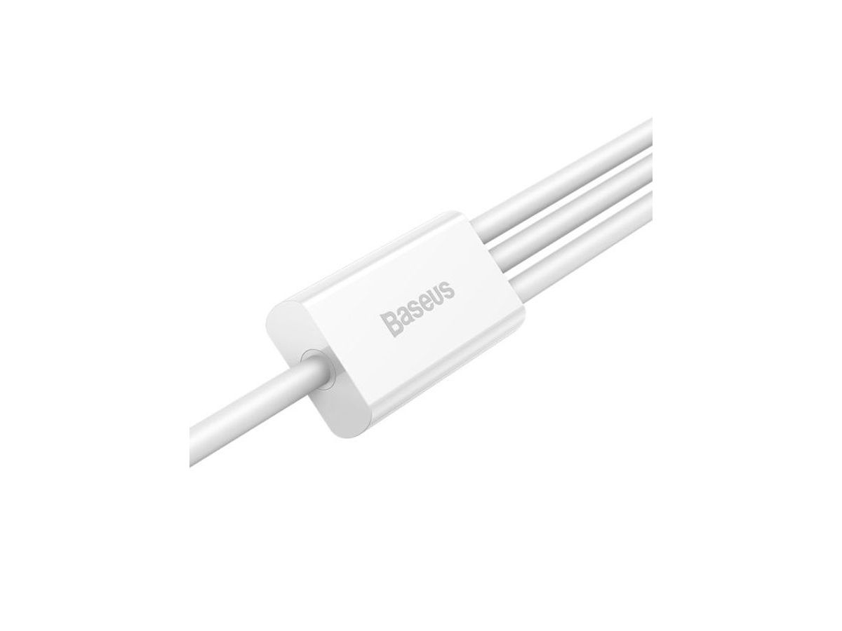 Baseus USB 3-in-1 Cable 1.5m White