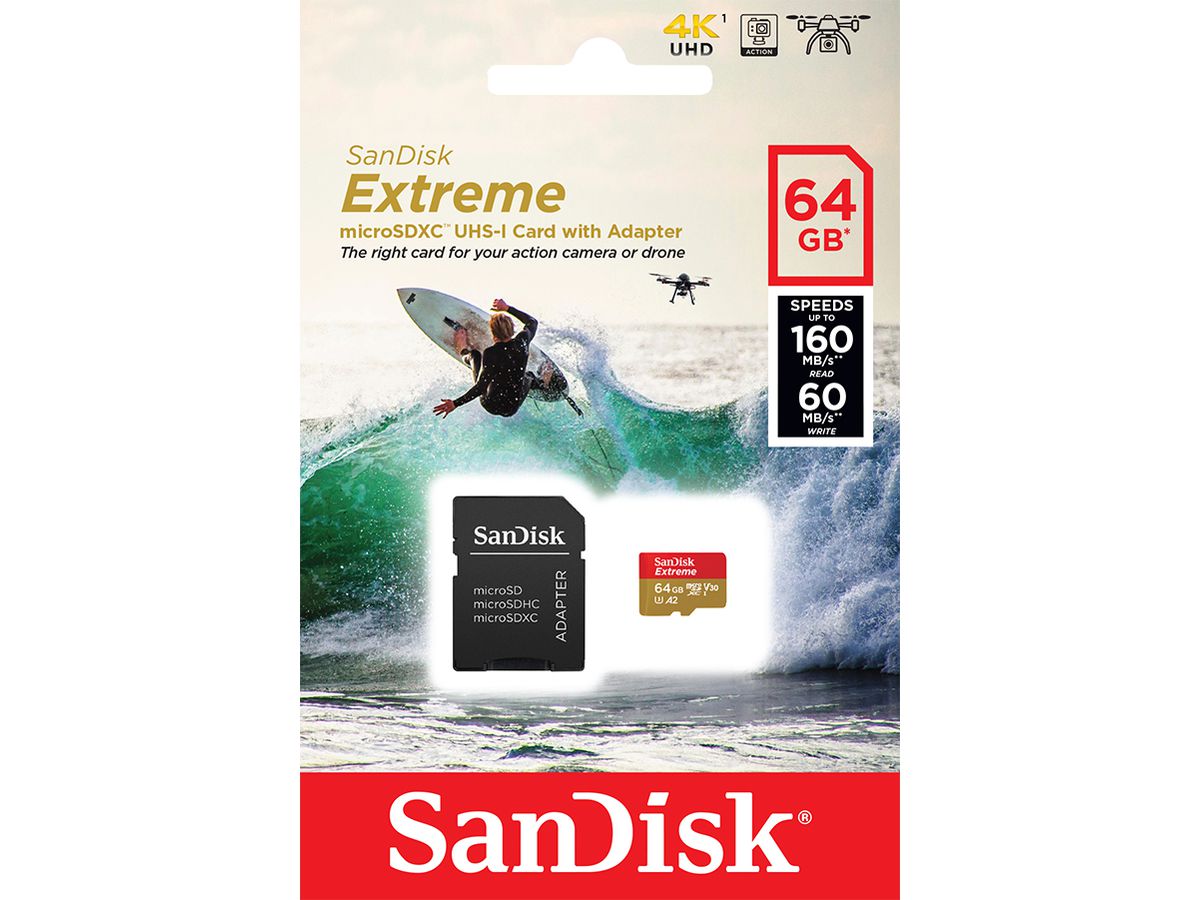 SanDisk ExtremeSDXC 190MB/s128GB Action