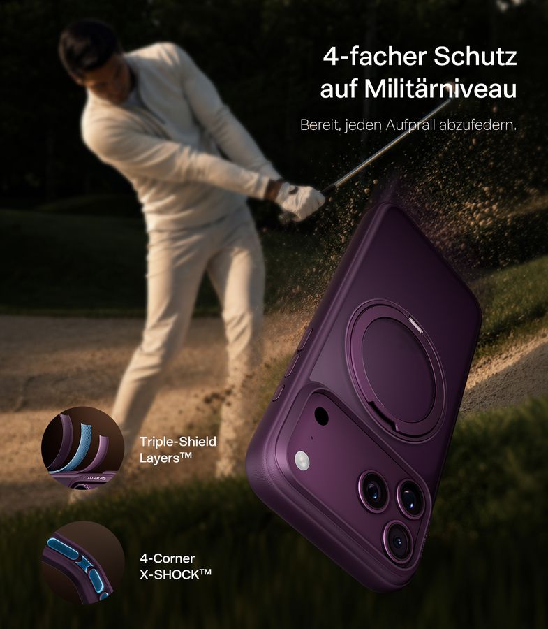 Torras Ostand Guardian iP 18 Pro Purple