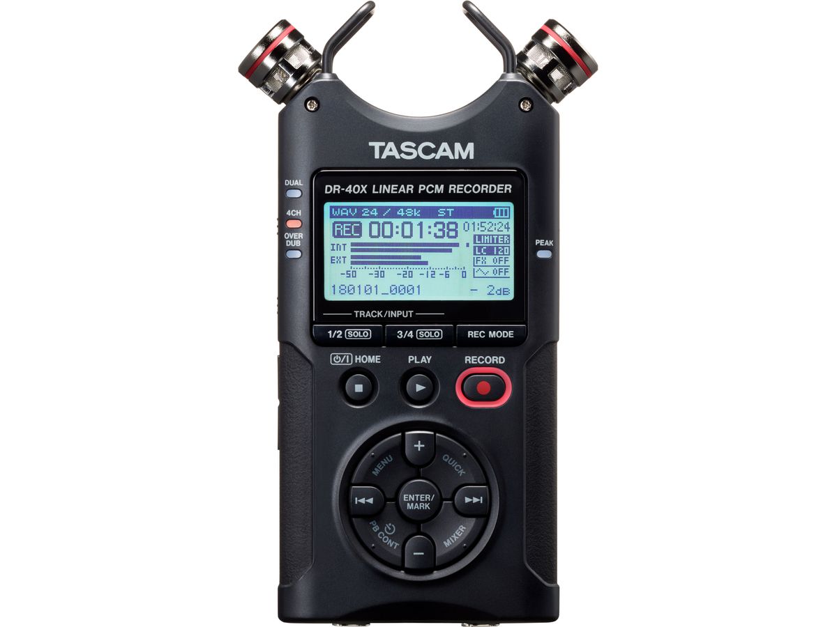 Tascam DR-40X 4 Track Handheld Recorder