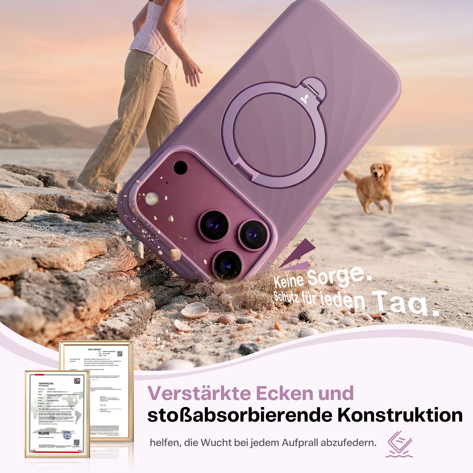 Torras Ostand Wind iPhone 18 Pro Purple