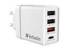 Verbatim 4 Port Charger 30W White