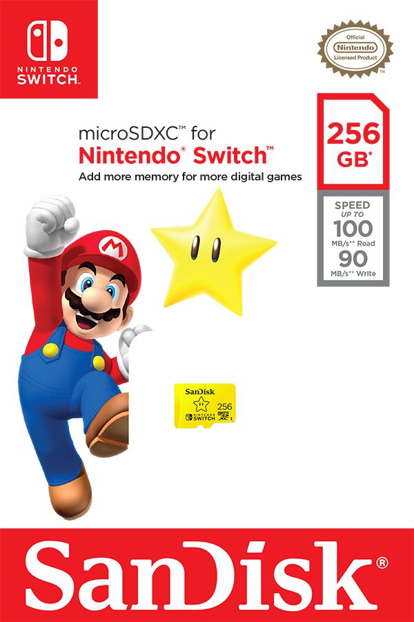 SanDisk microSDXC Nintendo Switch 256GB