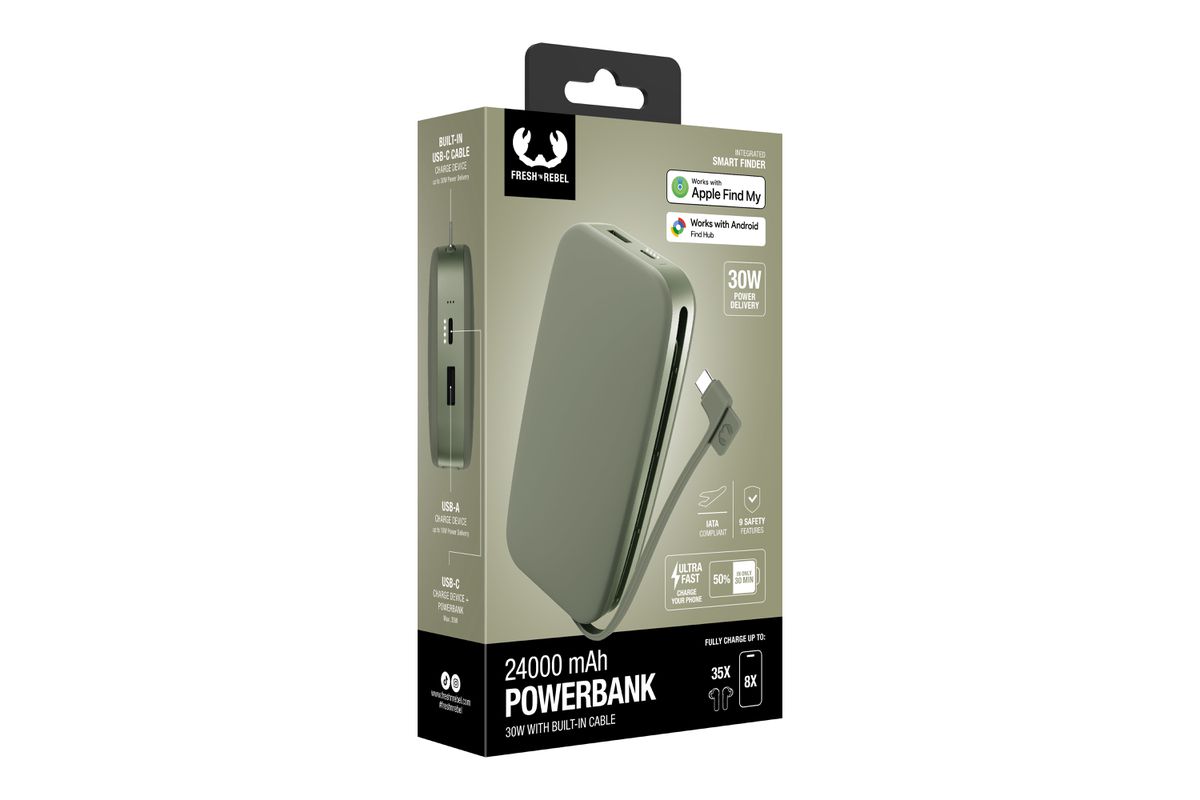 Fresh 'n Rebel Powerbank 24000 mAh Green
