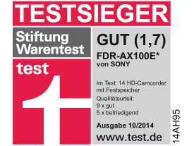 Sony FDR-AX100E Ultra HD Camcorder 4K