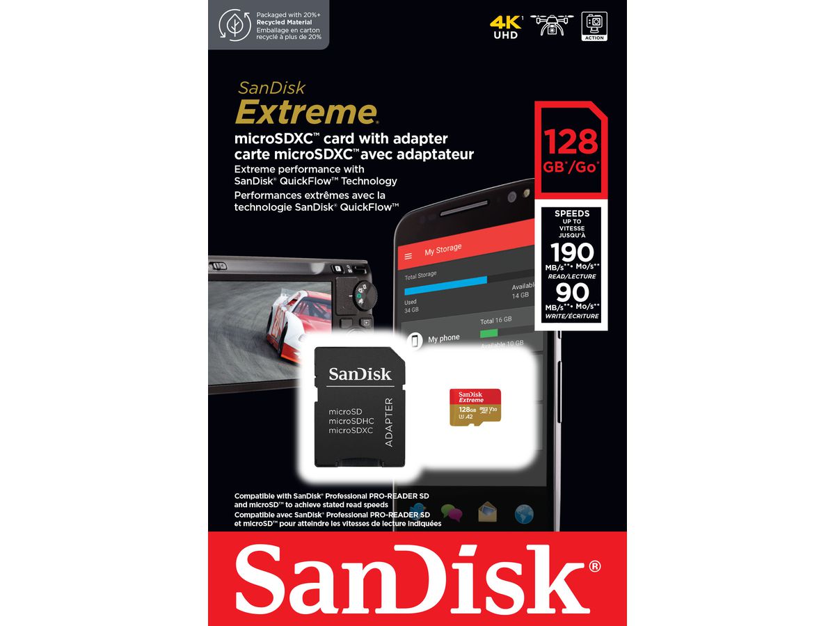 SanDisk Extreme 190MB/s microSDXC 128GB