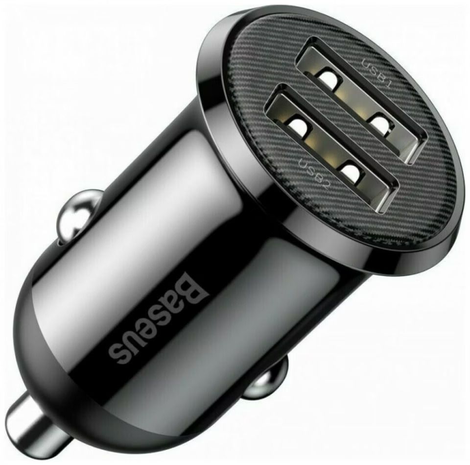 Baseus Dual Car Charger Black