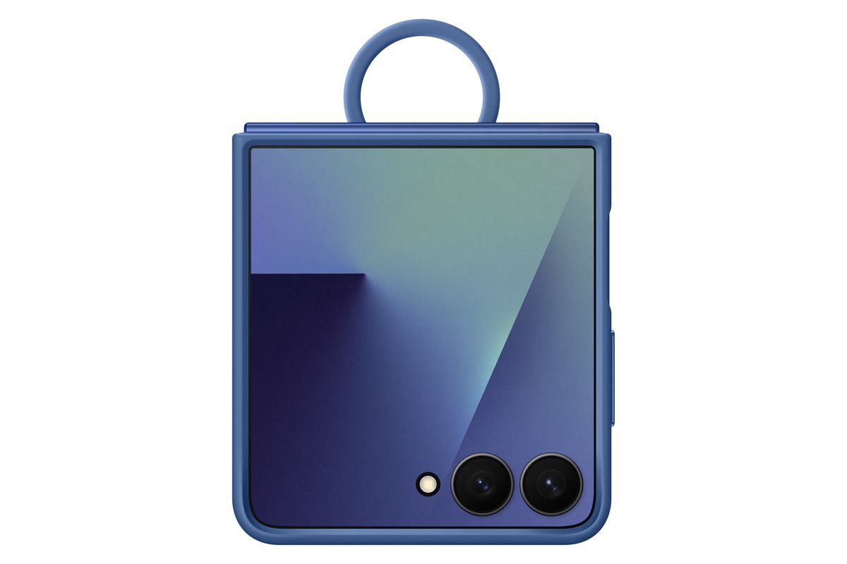 Samsung Flip 7 Ring Case Blue