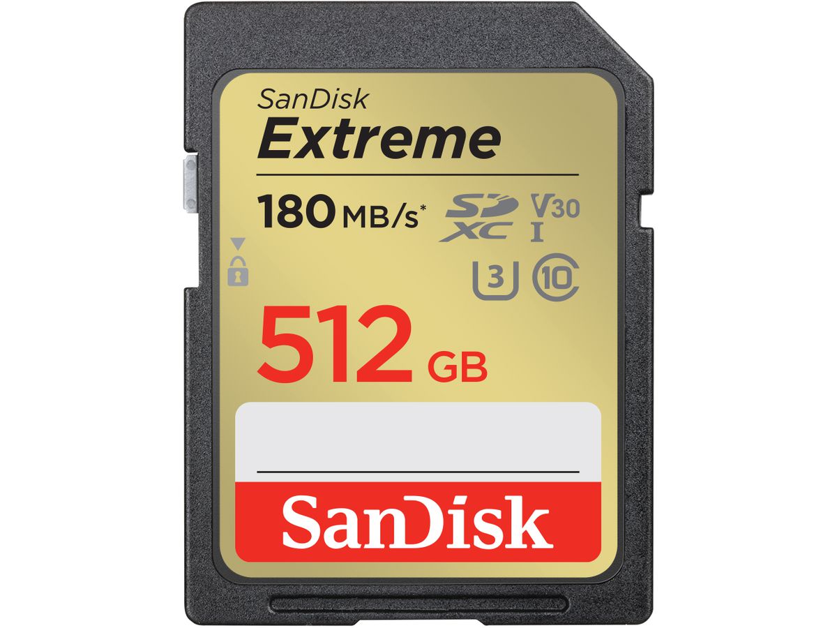 SanDisk Extreme 180MB/s SDXC 512GB