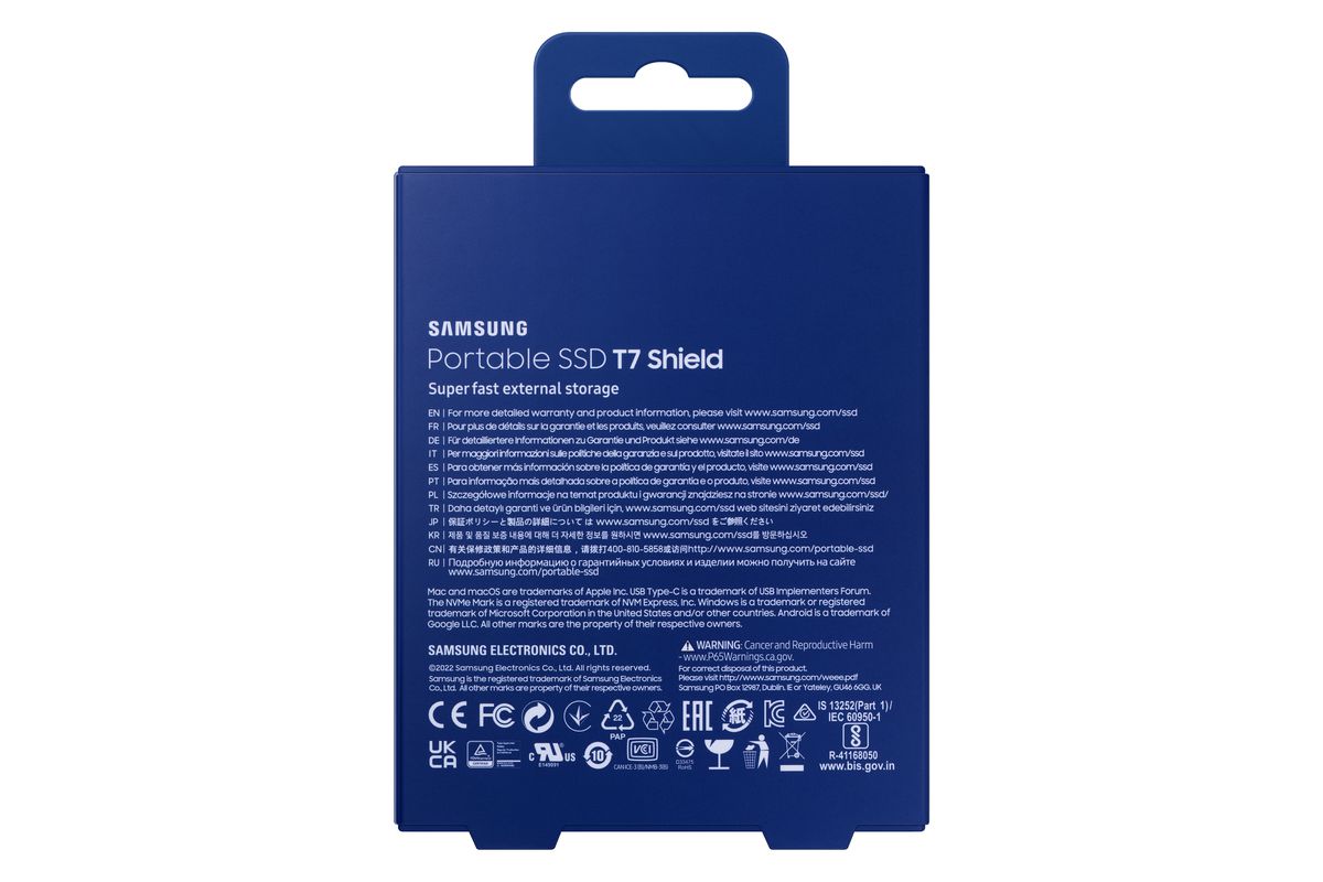 Samsung PSSD T7 Shield 1TB blue