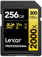 Lexar 2000x UHS-II SDXC 256GB Gold