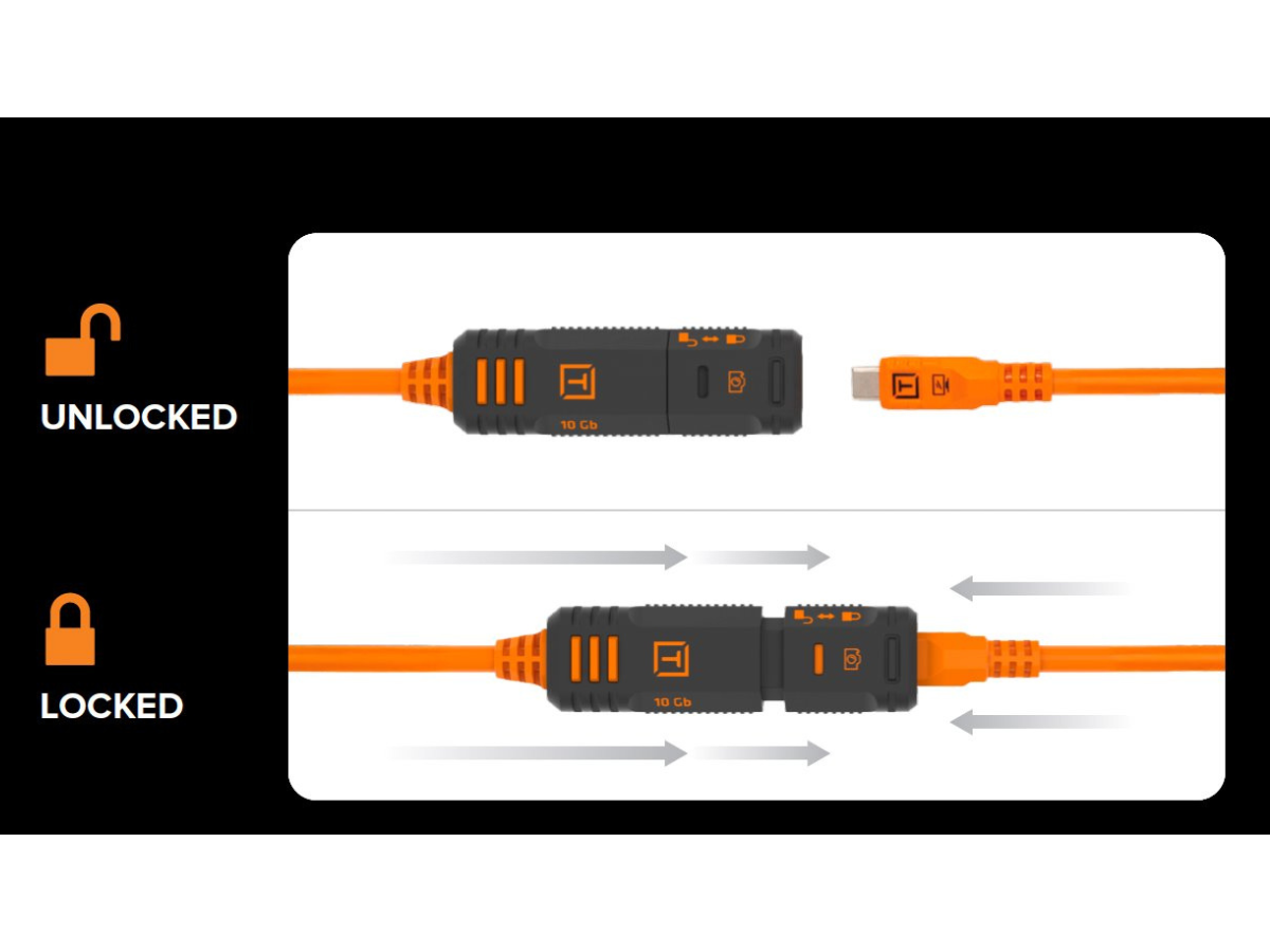 TetherPro 10G USB-C Ext Cable 4.8m Org