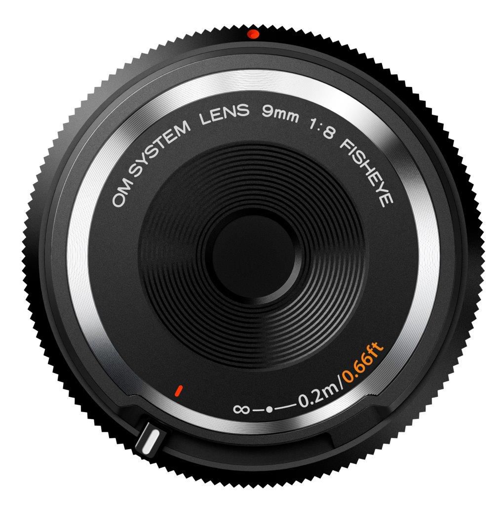 OM System Body Cap Lens 9mm 1:8 fisheye