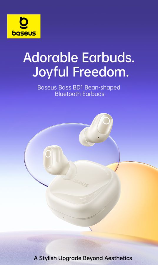Baseus Bass BD1 TWS Earbuds White