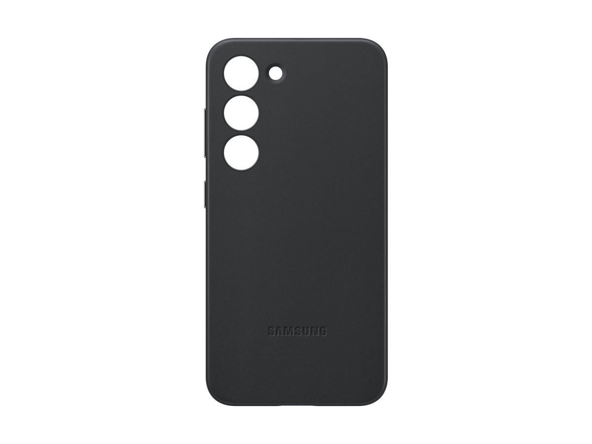 Samsung S23 Leather Case Black