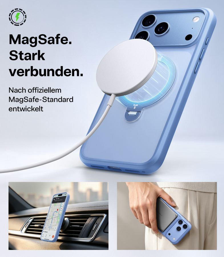 Torras Ostand Spin iPhone 18 Pro Blue