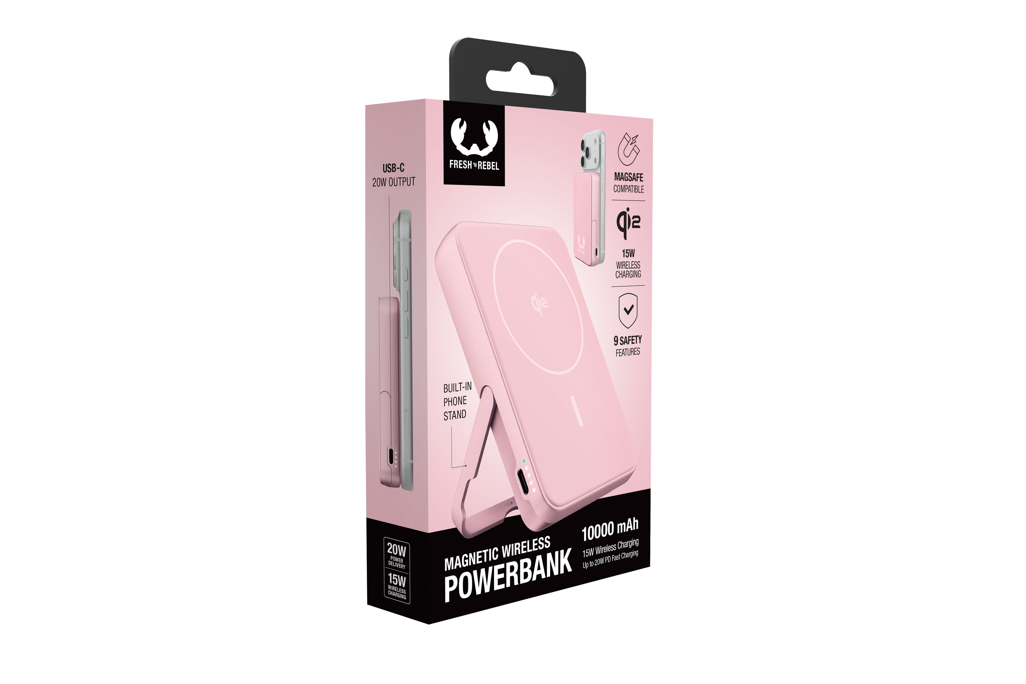 Fresh 'n Rebel Powerbank 10000 mAh Pink