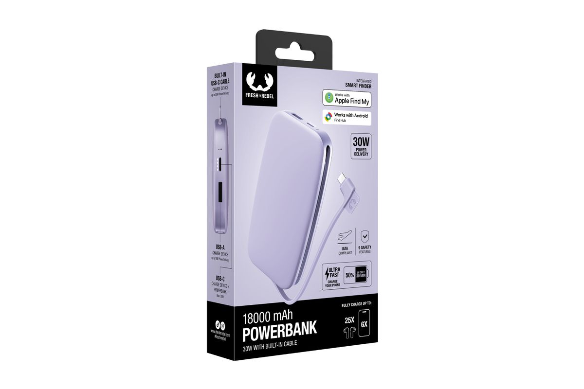 Fresh 'n Rebel Powerbank 18000 mAh Lilac