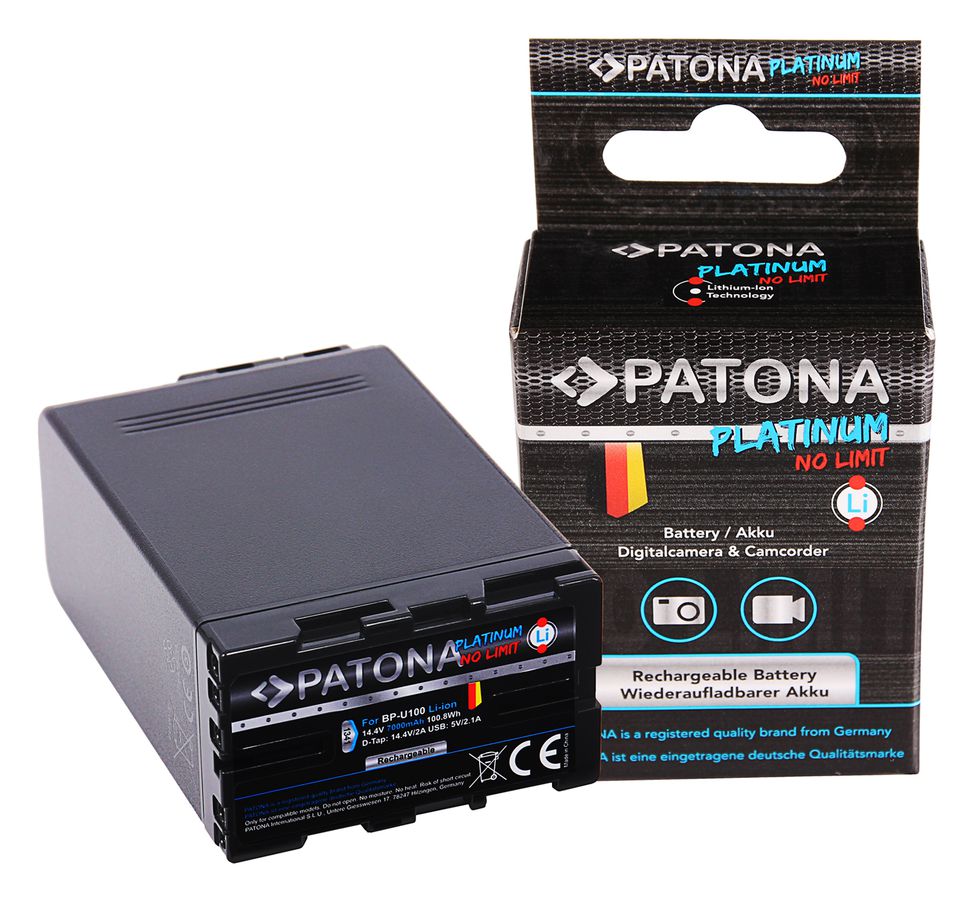 Patona Platinum Batterie Sony BP-U100