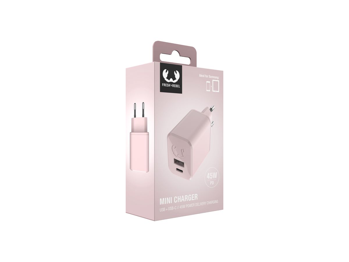 Fresh 'n Rebel Mini Charger Pink 45W