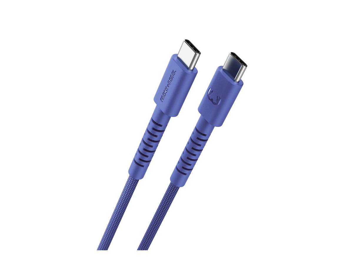 Fresh 'n Rebel USB-C to USB-C True Blue