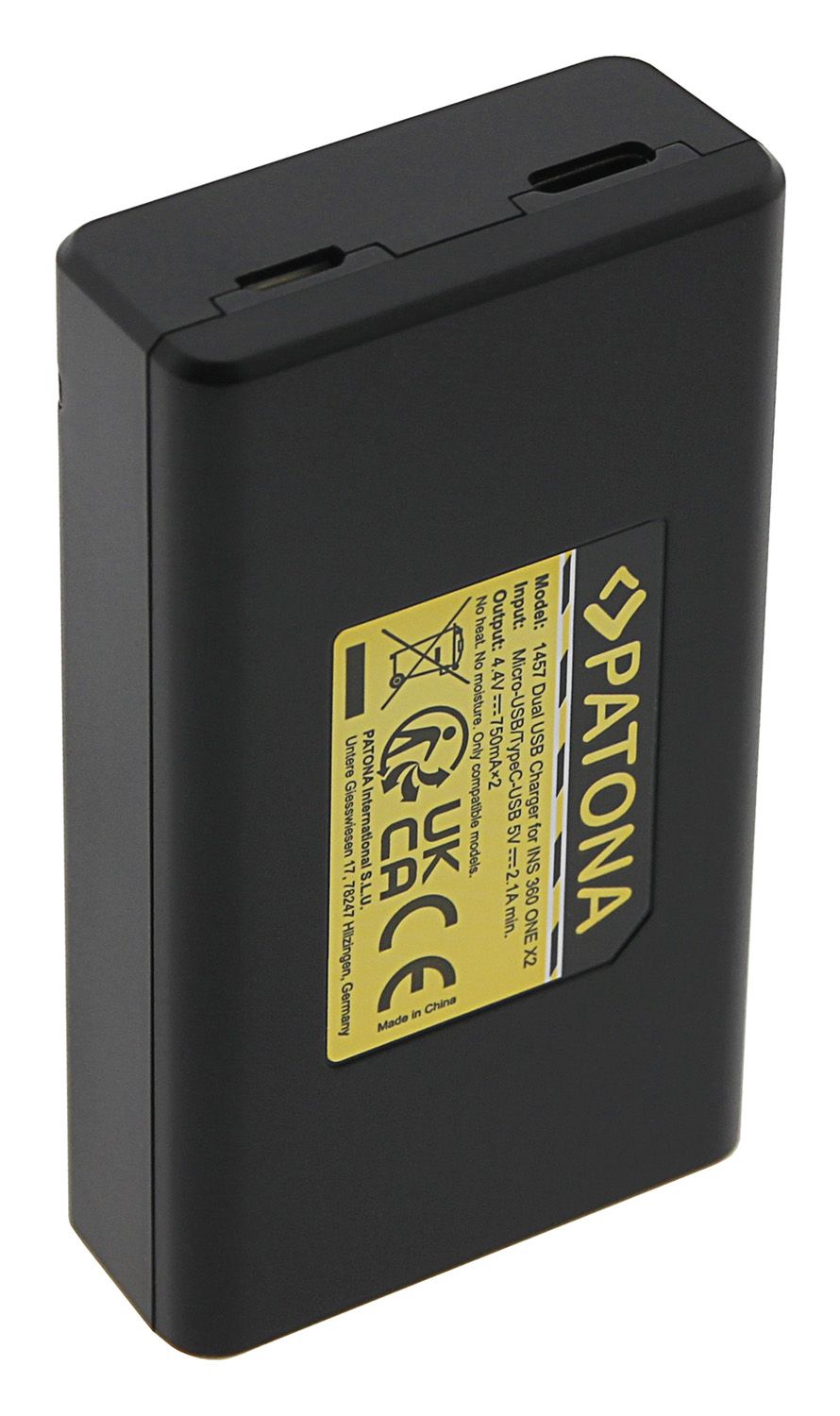 Patona Ladeg. Dual USB Insta 360 ONE X2