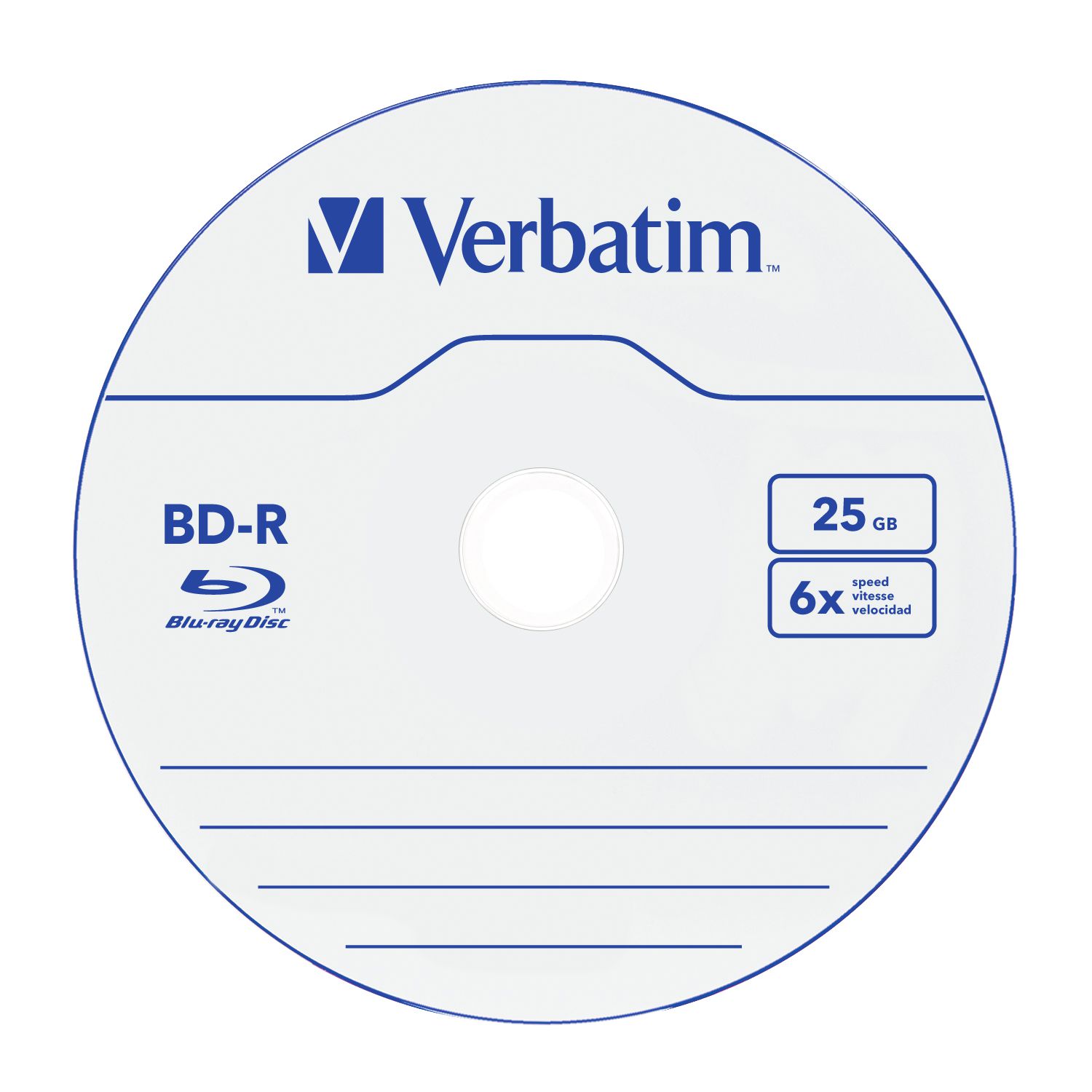Verbatim BD-R Spindle 25GB 6x 10 Pack