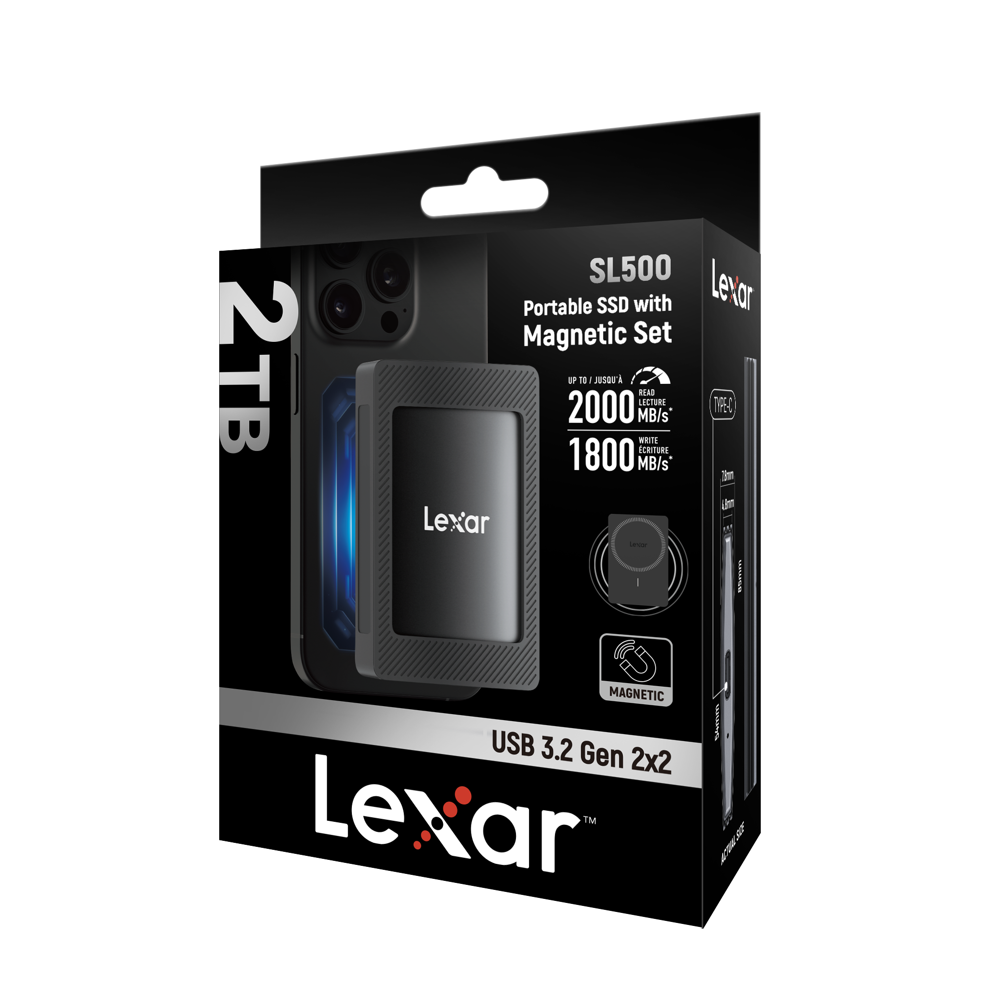 Lexar SL500 Portable SSD MagSafe 2TB
