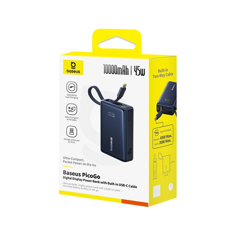 Baseus PicoGo Powerbank 10000 mAh Black
